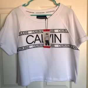 Calvin Klein throw-over shirt